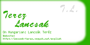 terez lancsak business card